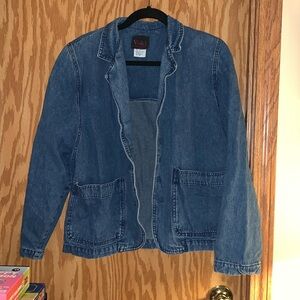 Vintage French designer Elisabeth De Senneville jean jacket